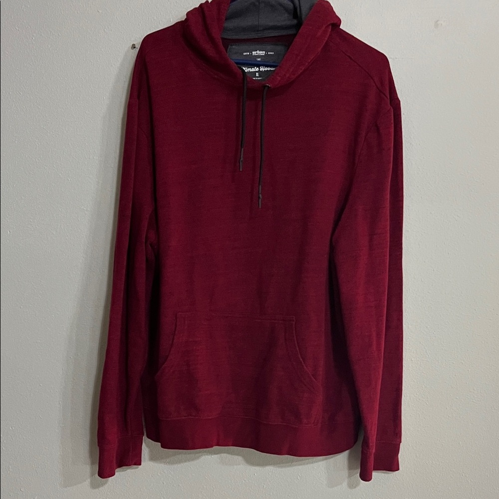 Urban pipeline men’s ultimate Red Hoodie with Front Pocket
